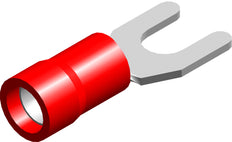 Conex M4 Rode Geïsoleerde Vorkconnector 0.5-1.5mm² - CE020103 [100 Stuks]