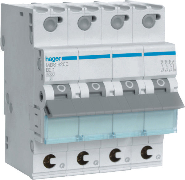 Hager Quickbusbar Stroomonderbreker - MBS620E