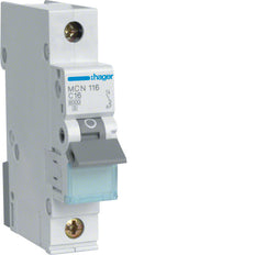Hager MCN Stroomonderbreker - MCN116E