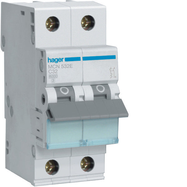 Hager MCN Stroomonderbreker - MCN532E