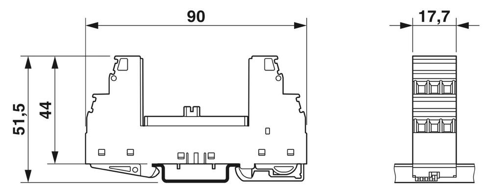 Phoenix Contact PT Basiselement voor overspanningsbeveiliging - 2856113
