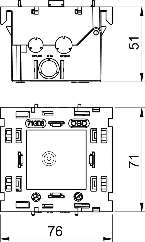OBO Montagedoos Wandkanaal - 6288569