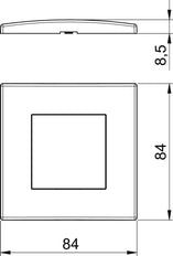 OBO afdekraam schakelmateriaal - 6119322 [2 stuks]
