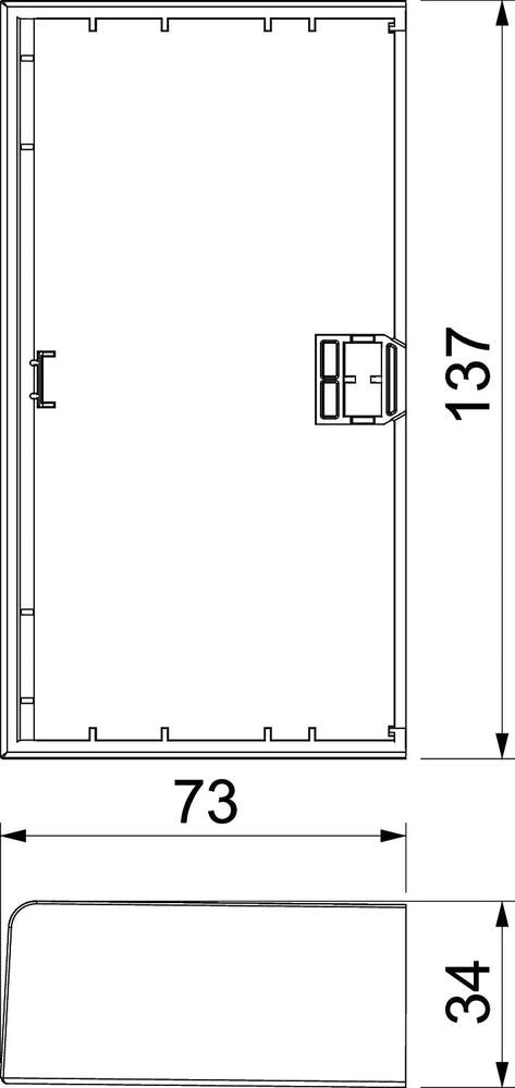 Rehau by OBO SIGNA End Plate Wall channel/pillar - 6132778