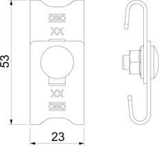 OBO GR-Magic Connector Kabelhouder Systeem - 6016715 [20 stuks]