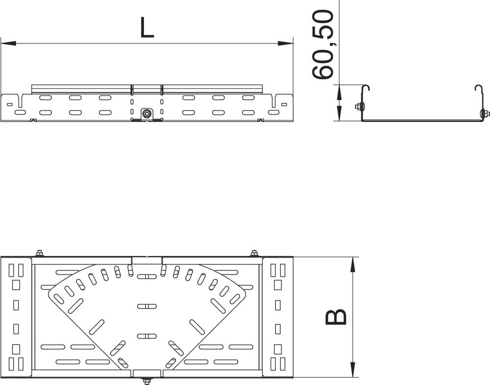 OBO bocht/hoekstuk kabelgoot - 6040484