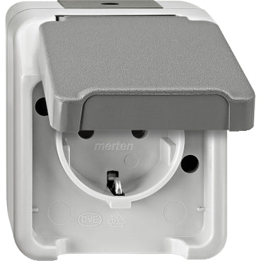 Schneider Electric Merten AQUASTAR Wandstopcontact (WCD schakelmateriaal) - MTN2301-8029