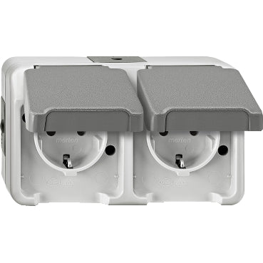 Schneider Electric Merten AQUASTAR Wandstopcontact (WCD schakelmateriaal) - MTN2321-8029