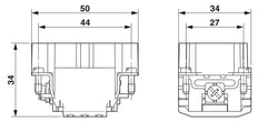 Phoenix Contact HC Contactblok voor rechthoekige Connector - 1407728