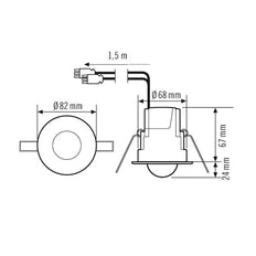 ESYLUX Compact Express Motion Switch (Complete) - EP10510045