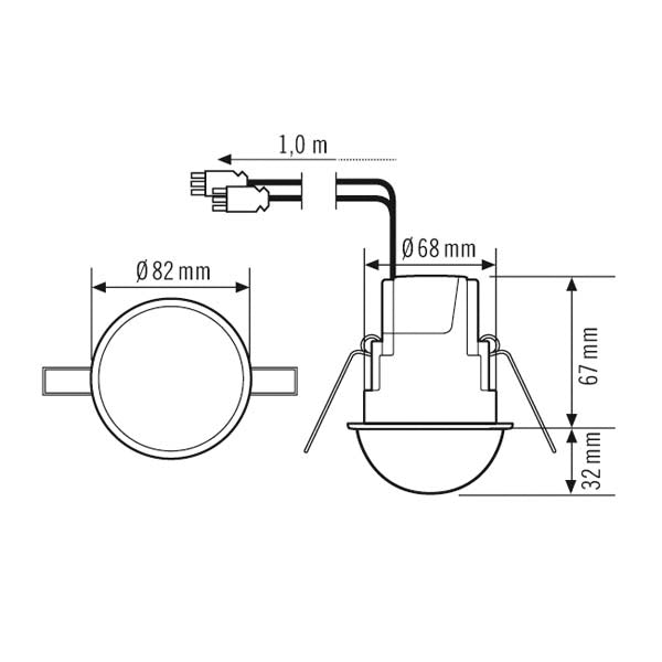 ESYLUX Compact Express bewegingsschakelaar (compleet) - EP10510038