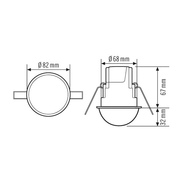ESYLUX Compact Express Bewegingssensorelement - EP10510755
