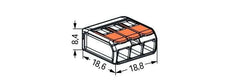 Wago 221 Weldclamp - 221-413 [50 Pieces]
