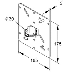 HKL Altube Bevestigingsplaat Kabelbuis - 57116