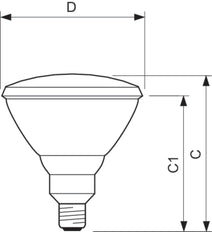 Philips Infraroodlamp met reflector - 11579915