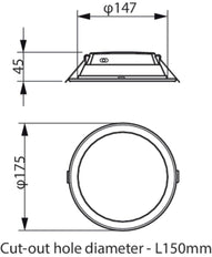 Philips Ledinaire Downlight, Spot - 32910200
