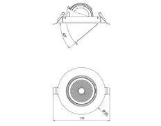 Opple LED Spot Downlight, Spot, Schijnwerper - 541003067900