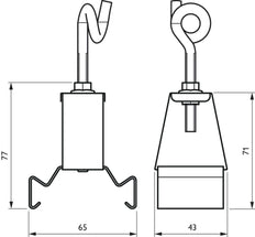 Philips Maxos fusion Mechanische Voedingsbehuizing Verlichtingsarmatuur - 37460399