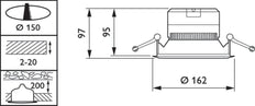 Philips Coreline Downlight/spot/floodlight - 32580400