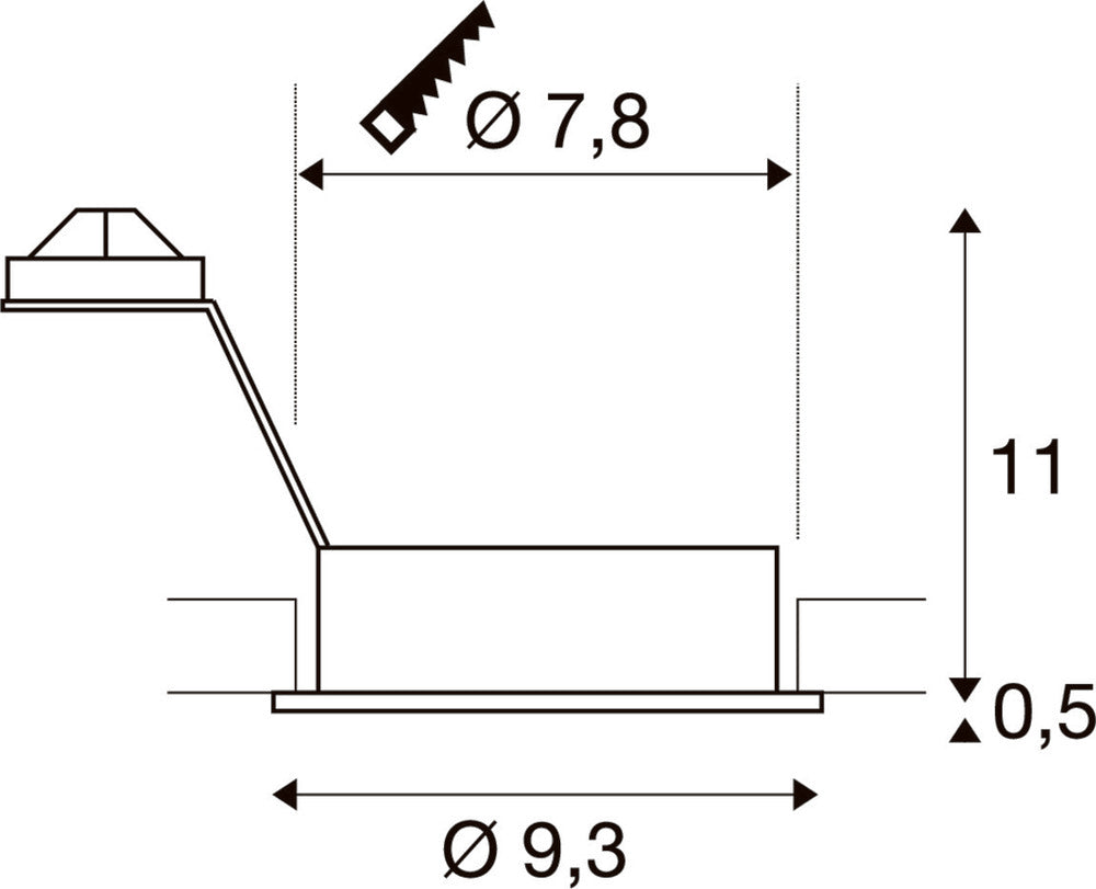SLV Nieuwe Tria Downlight/Spotlight/Floodlight - 111711