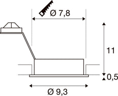 SLV Nieuwe Tria Downlight/Spotlight/Floodlight - 111711