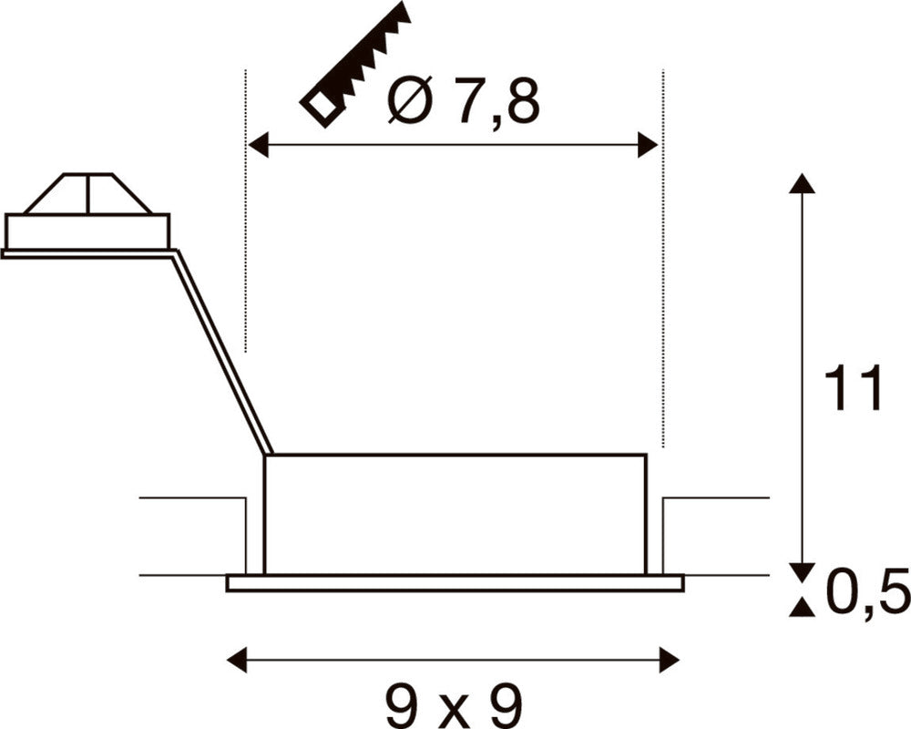SLV Nieuwe Tria Downlight/Spotlight/Floodlight - 111720
