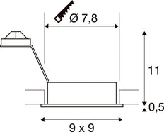 SLV Nieuwe Tria Downlight/Spotlight/Floodlight - 111720