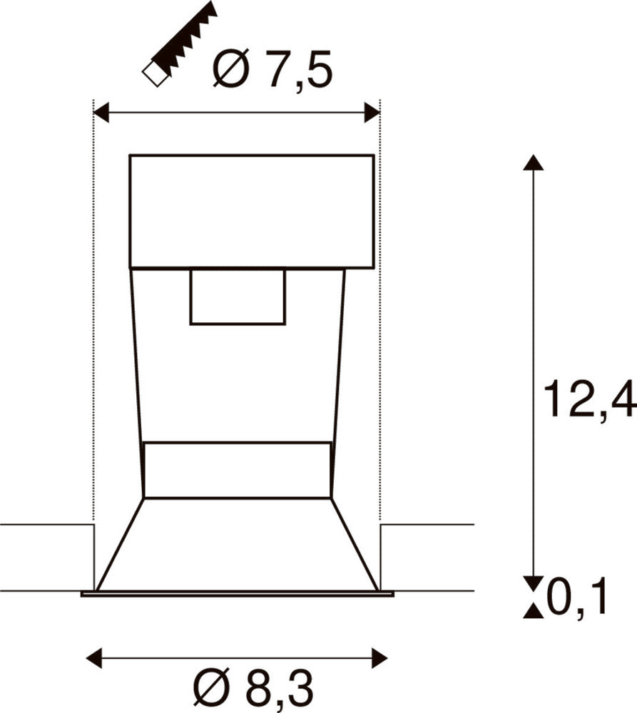 SLV Horn Downlight, Spot, Schijnwerper - 112910