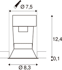 SLV Horn Downlight, Spot, Schijnwerper - 112910
