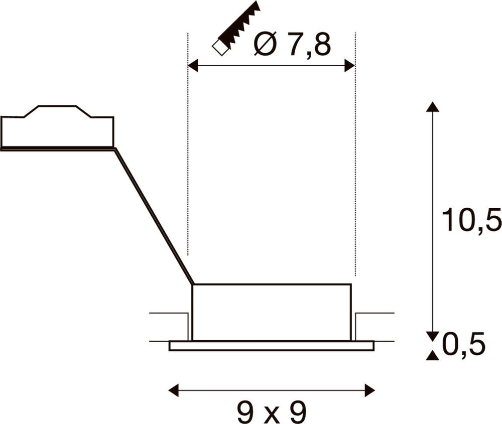 SLV Nieuwe Tria Downlight/Spotlight/Floodlight - 113511