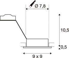 SLV Nieuwe Tria Downlight/Spotlight/Floodlight - 113511