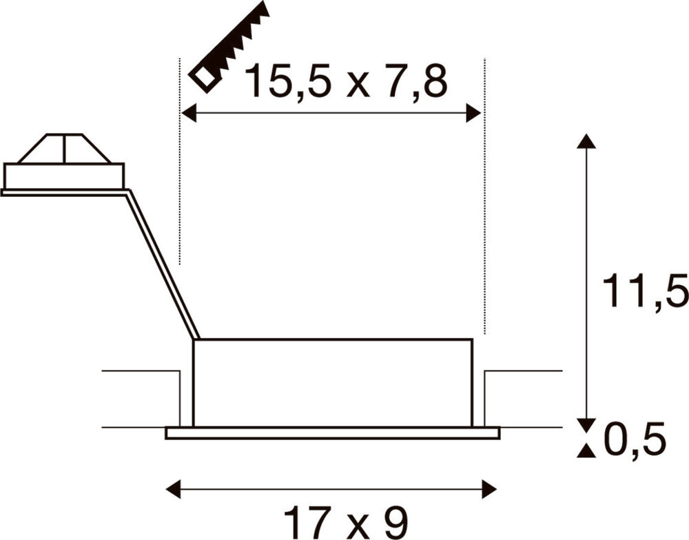 SLV Nieuwe Tria Downlight/Spotlight/Floodlight - 113512