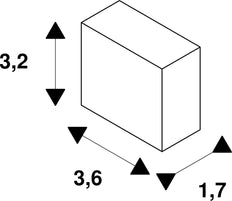 EUTRAC Witte Eindkap Voor 3-Circuit Railsysteem - 1001527 [2 Stuks]