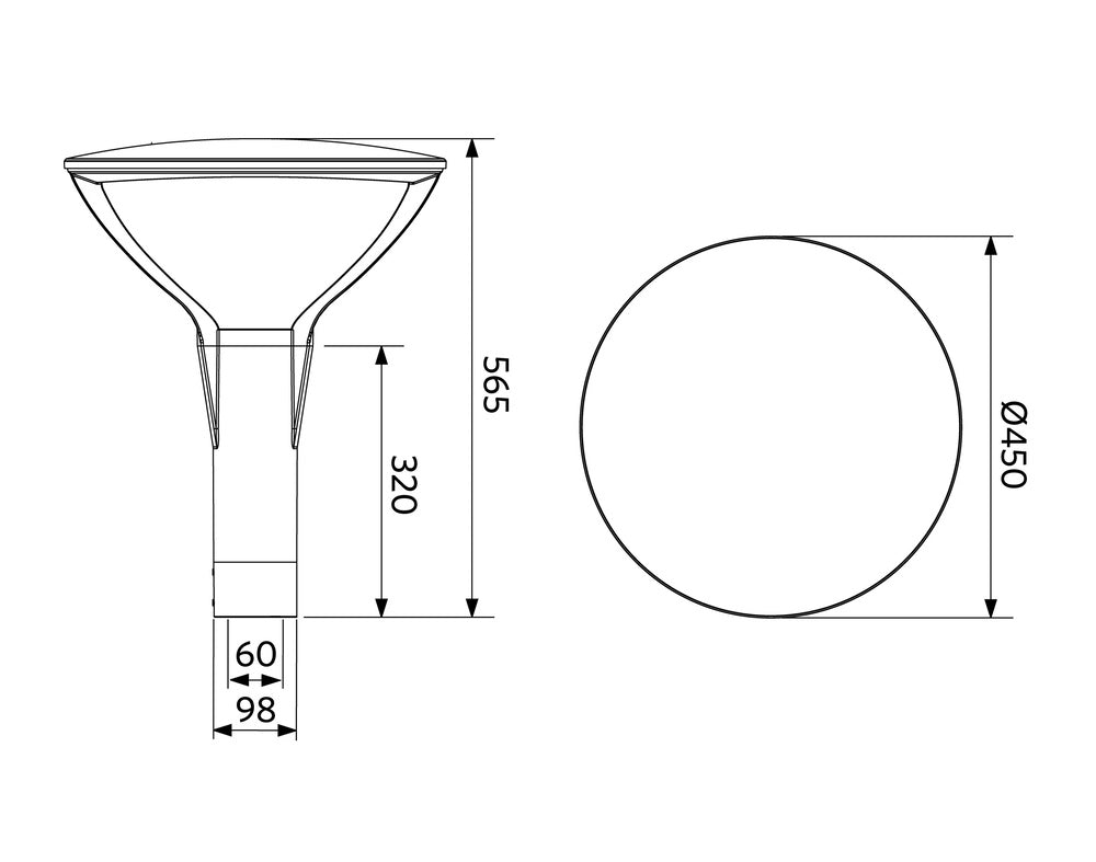Opple LED Post Top Straatverlichting - 543016006000
