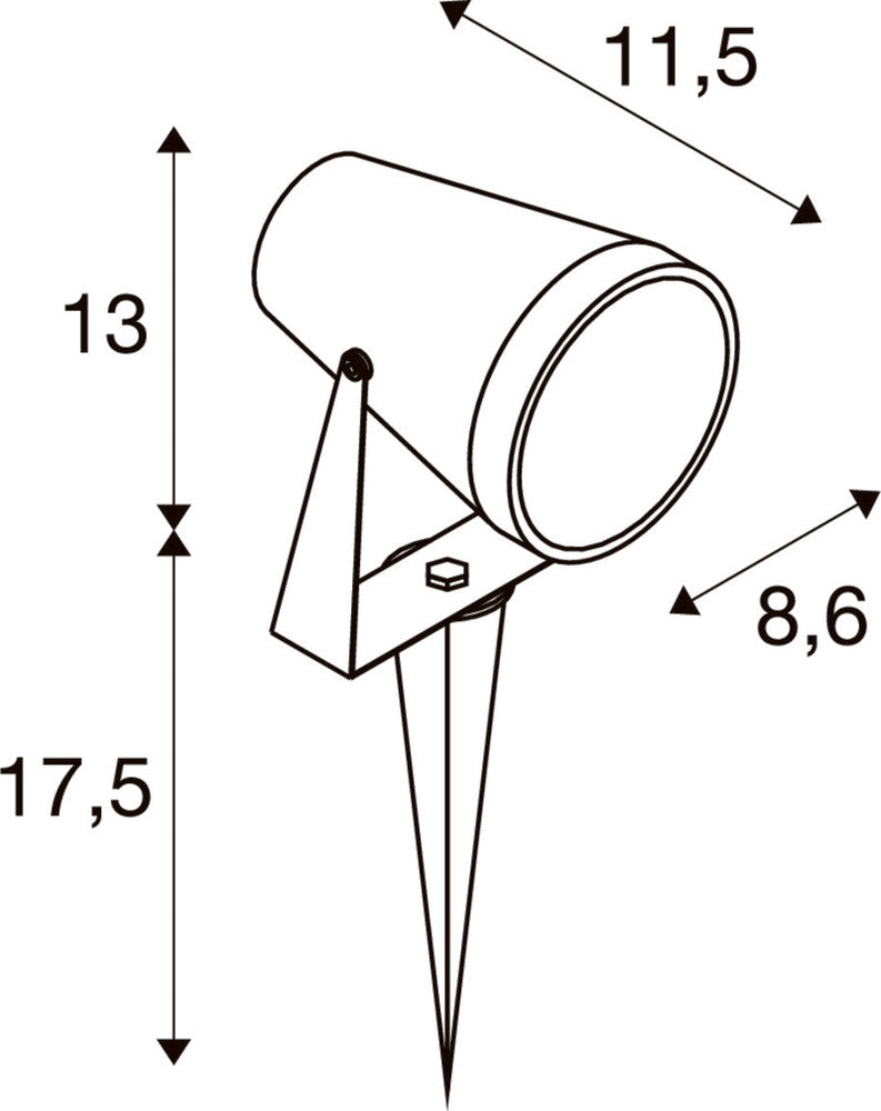 SLV Samrina Tuin-/voetpadverlichtingsarmatuur - 1004757