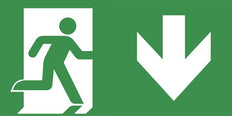 Emergency Exit Down Pictogram Foil Serenga Series - 7TCA091350R3335