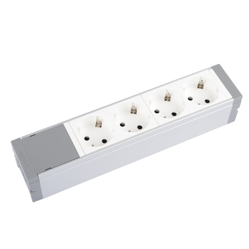 Tafelcontactdoos met 4 Mozaïek uitgangen 16A 230V IP20 - 073421