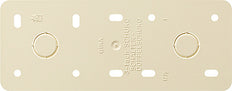 Gira Montageplaat 3-voudig Opbouw Cream Wit - 008313