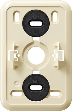 Gira Mounting Plate Click-It 2 Way Wall Socket Cream White - 008210 [5 pieces]