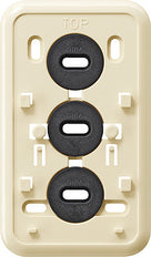 Gira Montageplaat Click 2-weg Combo Oppervlakte Crème Wit - 008010 [5 stuks]