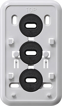 Gira Montageplaat Click-It 2-weg Combinatie Puur Wit - 008011 [5 stuks]