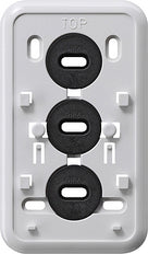 Gira Montageplaat Click-It 2-weg Combinatie Puur Wit - 008011 [5 stuks]