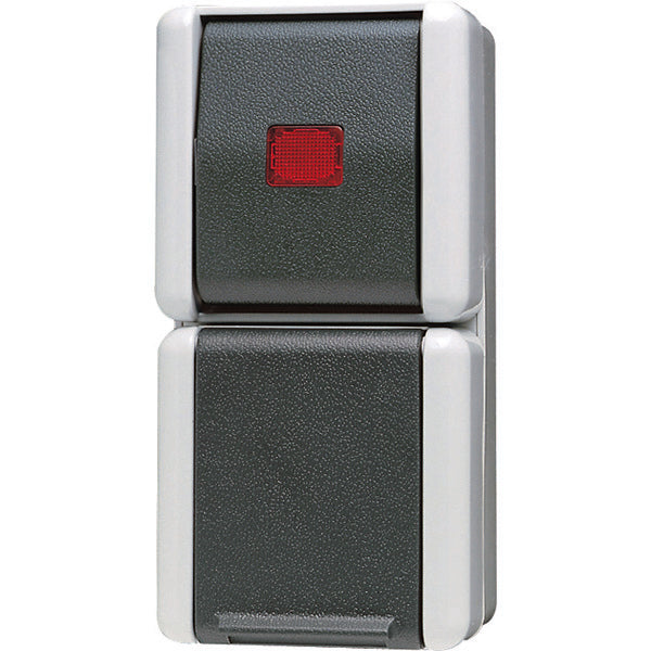Jung-combinatieschakelaar WG800 met controlelamp - 876KOW