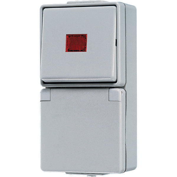 Jung WG600 Combination Switch With Control Lamp - 676KOW