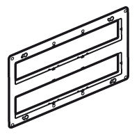 Legrand Mozaïek Montageframe 2x10mod Metaal en Geïsoleerd Kunststof - 080268
