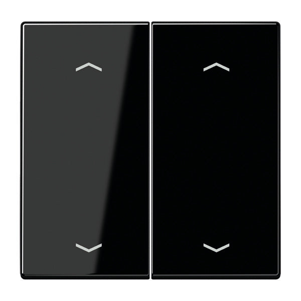 Jung EnO LS990 Zwarte 4-kanaals radio wandzender met symbolen - ENOLS995MPSW
