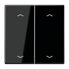 Jung EnO LS990 Zwarte 4-kanaals radio wandzender met symbolen - ENOLS995MPSW
