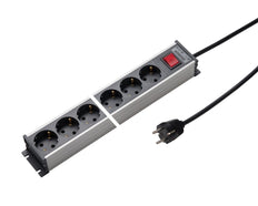 Martin Kaiser Power Outlet Strip 8-Way 45 Degree With 1.5m Cable - 1101ZL8L-SG15 [10 Pieces]
