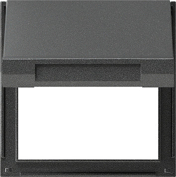 Gira overgangsplaat KD TX-44 Antraciet met klepafdekking - 065467
