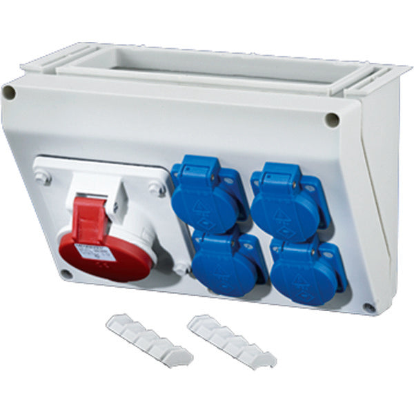 Hensel Enystar Connection Box WM2 1x16A 5p 400V 2x16A 2p PE - FP CB 216